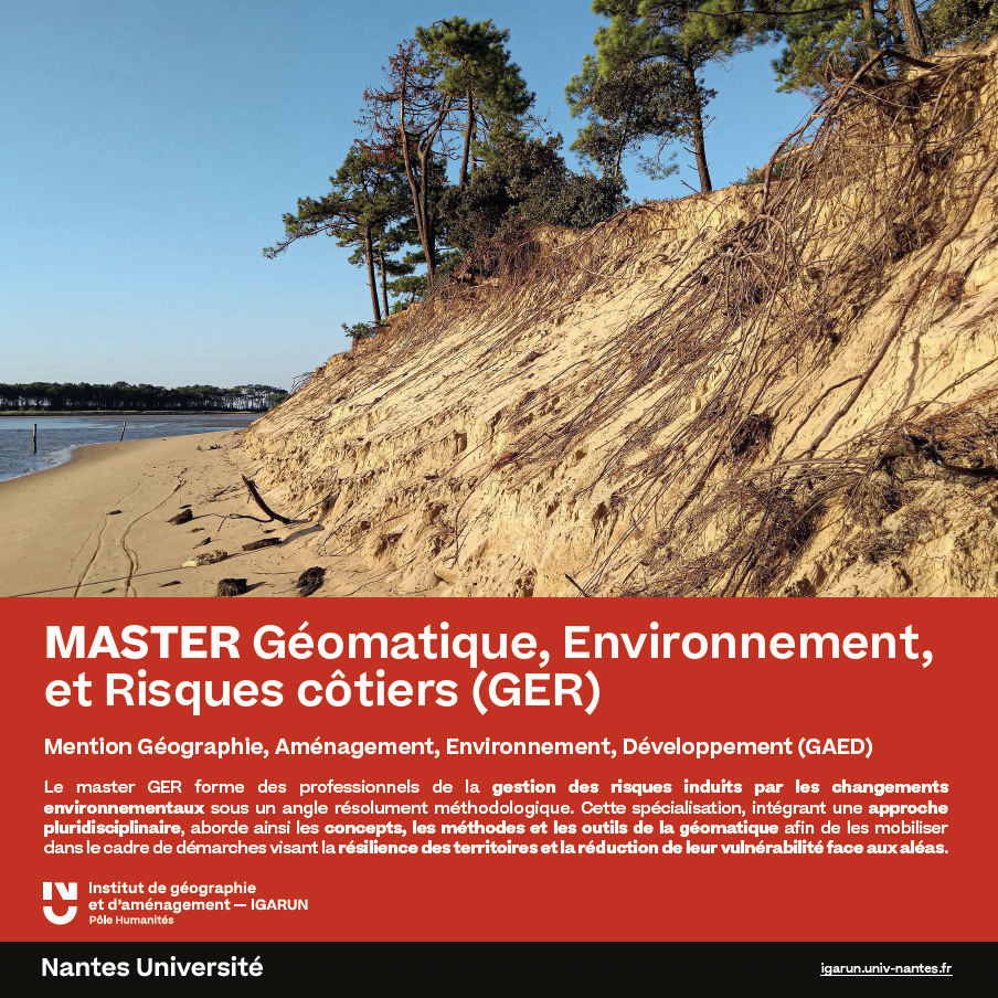 Le Master GAED parcours Géomatique, Environnement et Risques côtiers ...